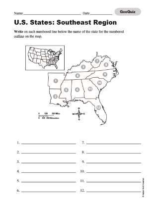 Printable Midwest States And Capitals Worksheet - slideshare